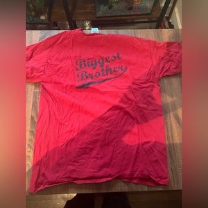 Red big brother t shirt size large